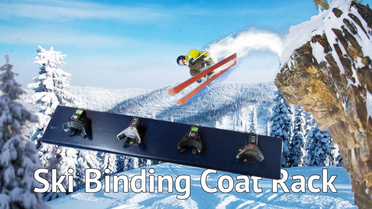 What To Do With Old Ski Bindings? Why Build a Coat Rack Of Course.
