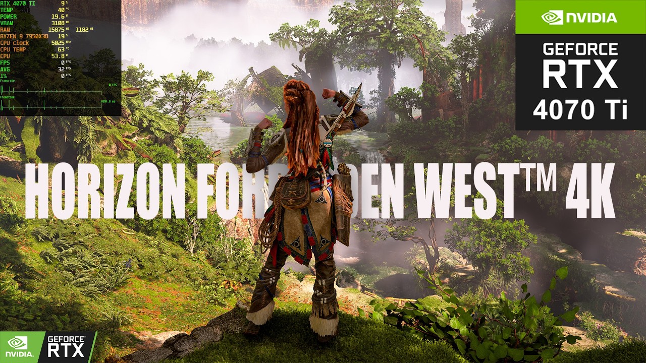Horizon Forbidden West™ 4K Max Settings | RTX 4070 Ti + Ryzen 9 7950X3D FPS Benchmark