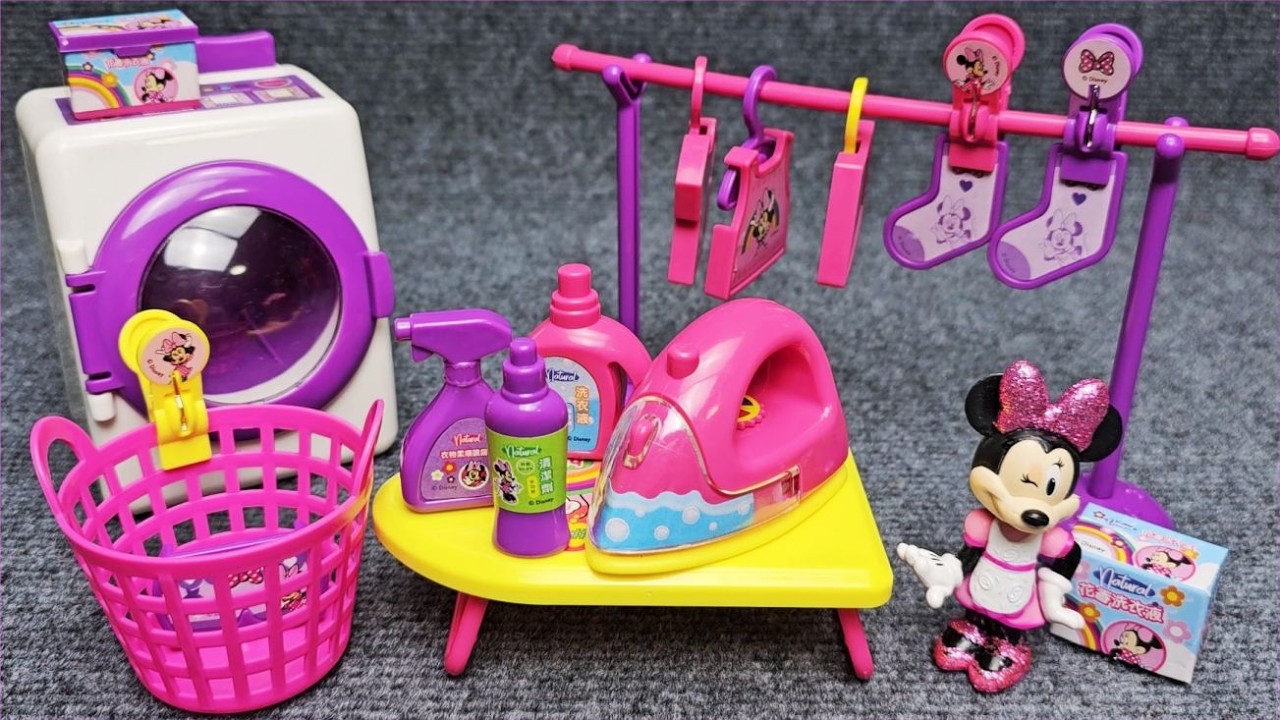 Disney Minnie Mouse Laundry Set Satisfying with Unboxing Compilation Toys ASMR