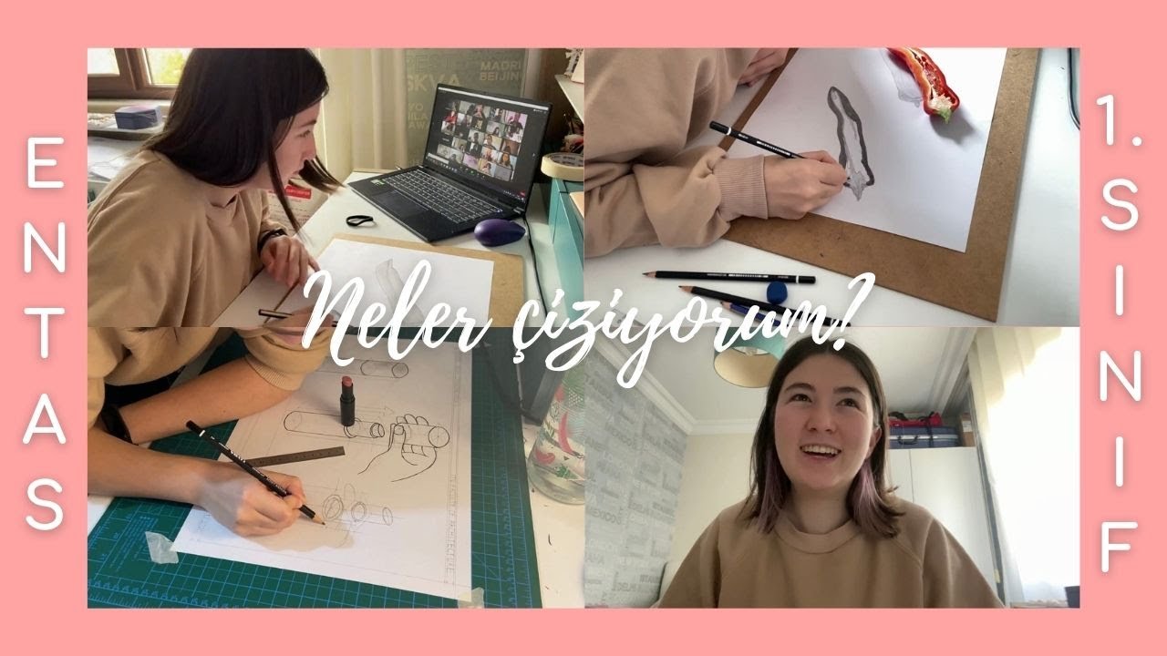 NELER ÇİZİYORUM? Ruj? Biber? | Günlük VLOG #entasgünlükleri #dailylog