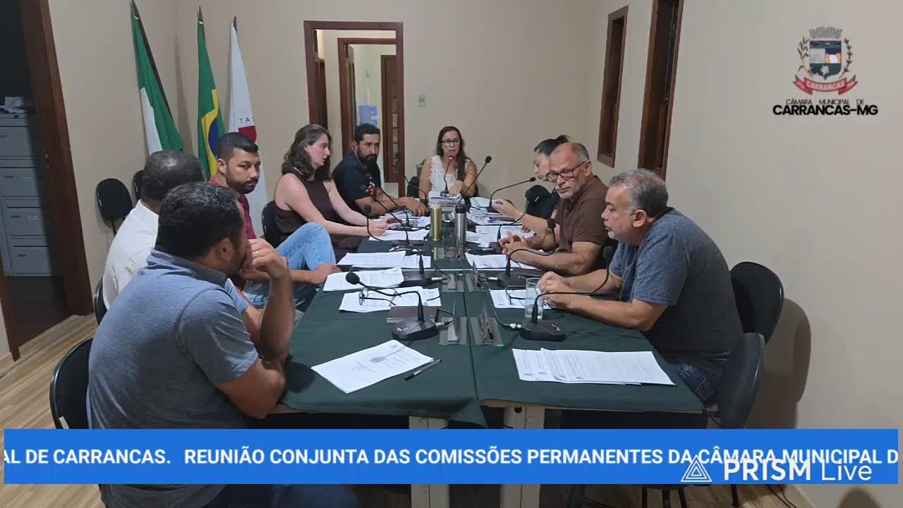 REUNIÃO CONJUNTA DAS COMISSÕES PERMANENTES DA CÂMARA MUNICIPAL DE CARRANCAS.