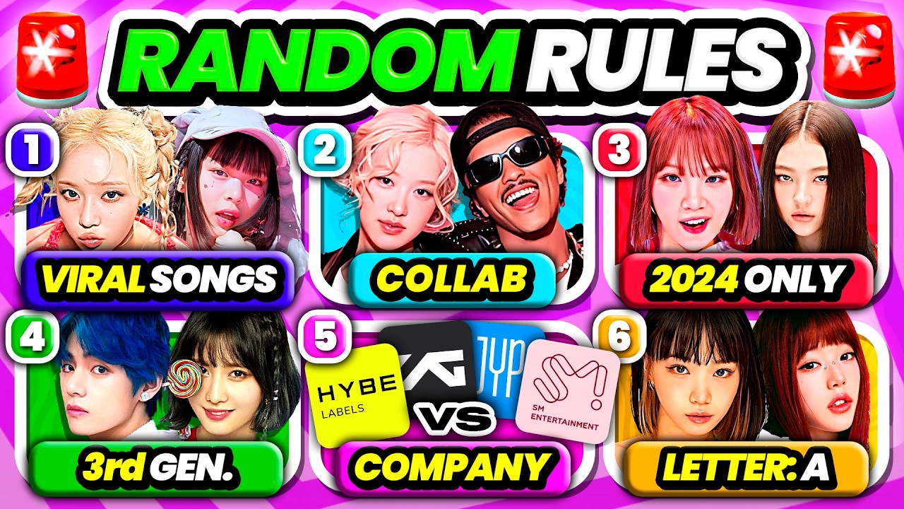 Save ONE Song: RANDOM Rules, 6 Tracks, Ultimate Showdown! 🎶🔥 | KPOP GAME 2024 - 2025