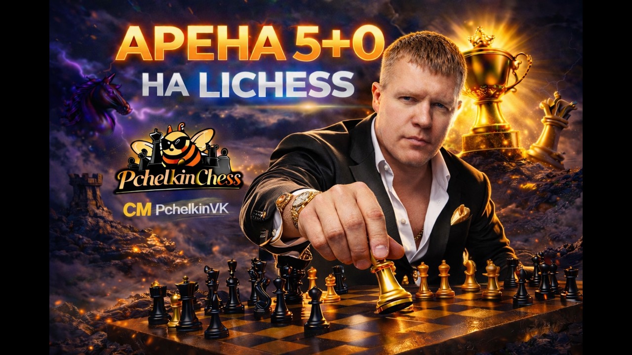 Вечерняя Арена 5+0 #shorts #игры #lichess #шортс #pchelkinvkchess на lichess.org