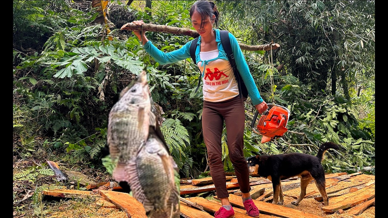 No Nets, No Fishing Rod - The Girl Catching Fish In The Extreme Stream