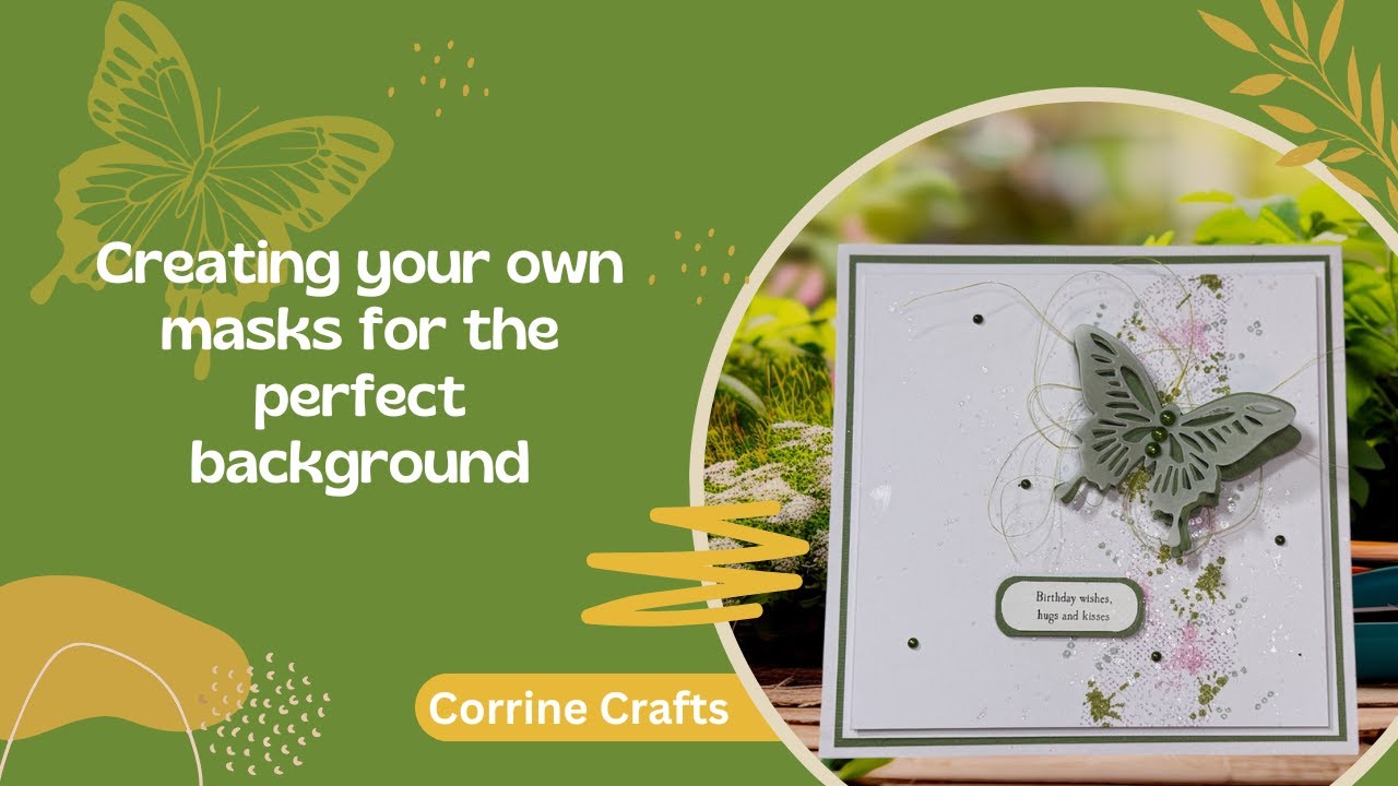 How to create masks for the perfect background -on my handmade cards