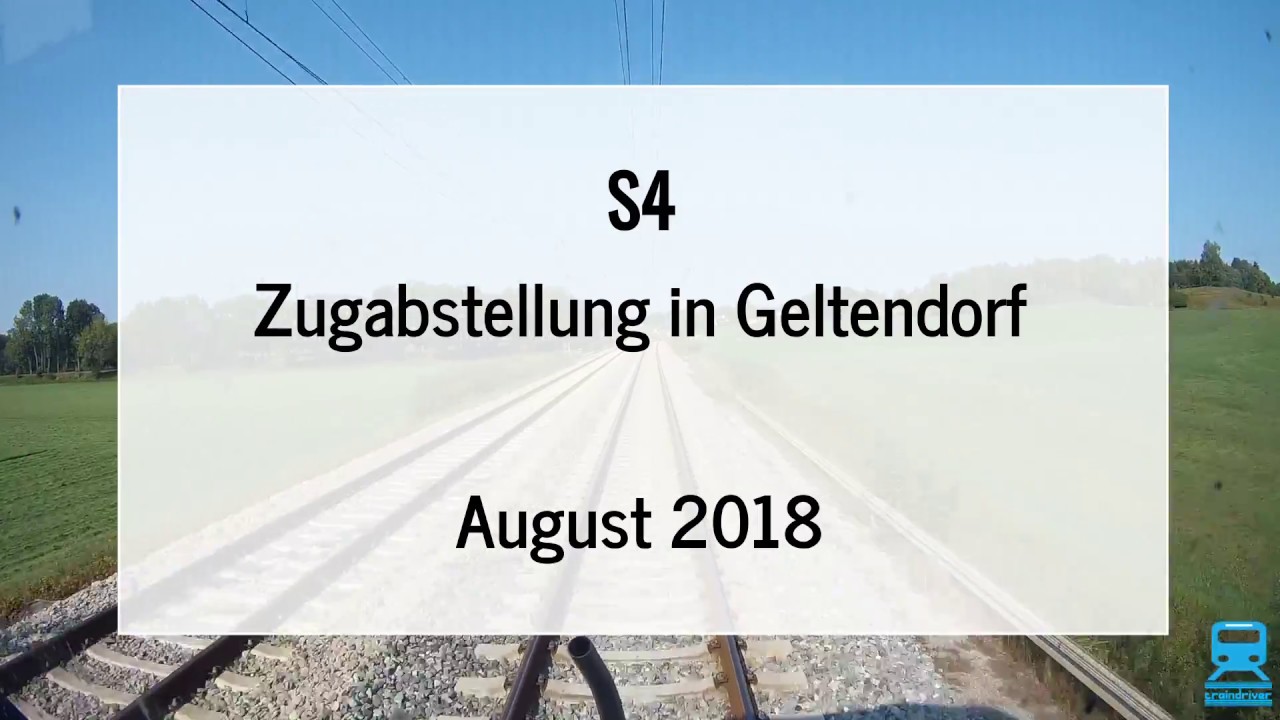 [Abstellung] F&uuml;hrerstandsmitfahrt 2018 S-Bahn M&uuml;nchen * S4 Zugabstellung Geltendorf
