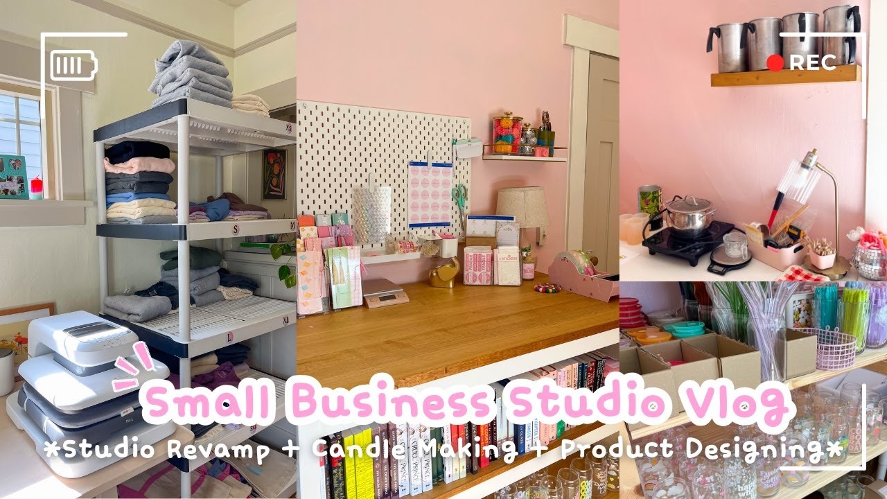 Studio Revamp + Candle Making + Product Design | Studio Vlog 055 | Small Business Vlog
