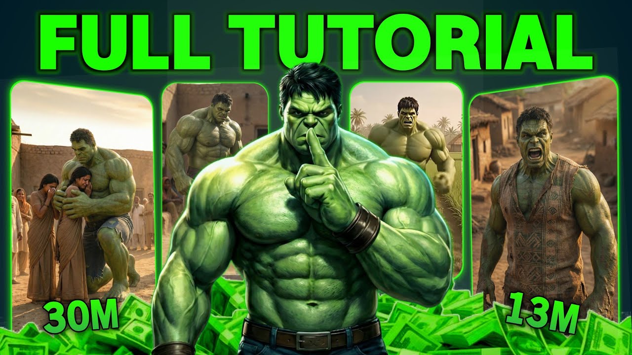 Viral AI Hulk Video Kaise Banaye | Hulk AI Video Tutorial 2026 | Using Free AI Tools 