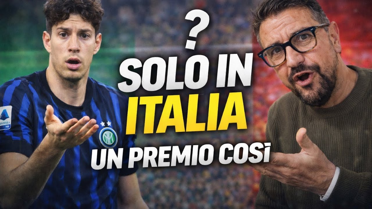 🛑BASTONI PREMIATO? SOLO IN ITALIA POTEVA SUCCEDERE…IL CALCIO È LO SPECCHIO DELLA SOCIETÀ !