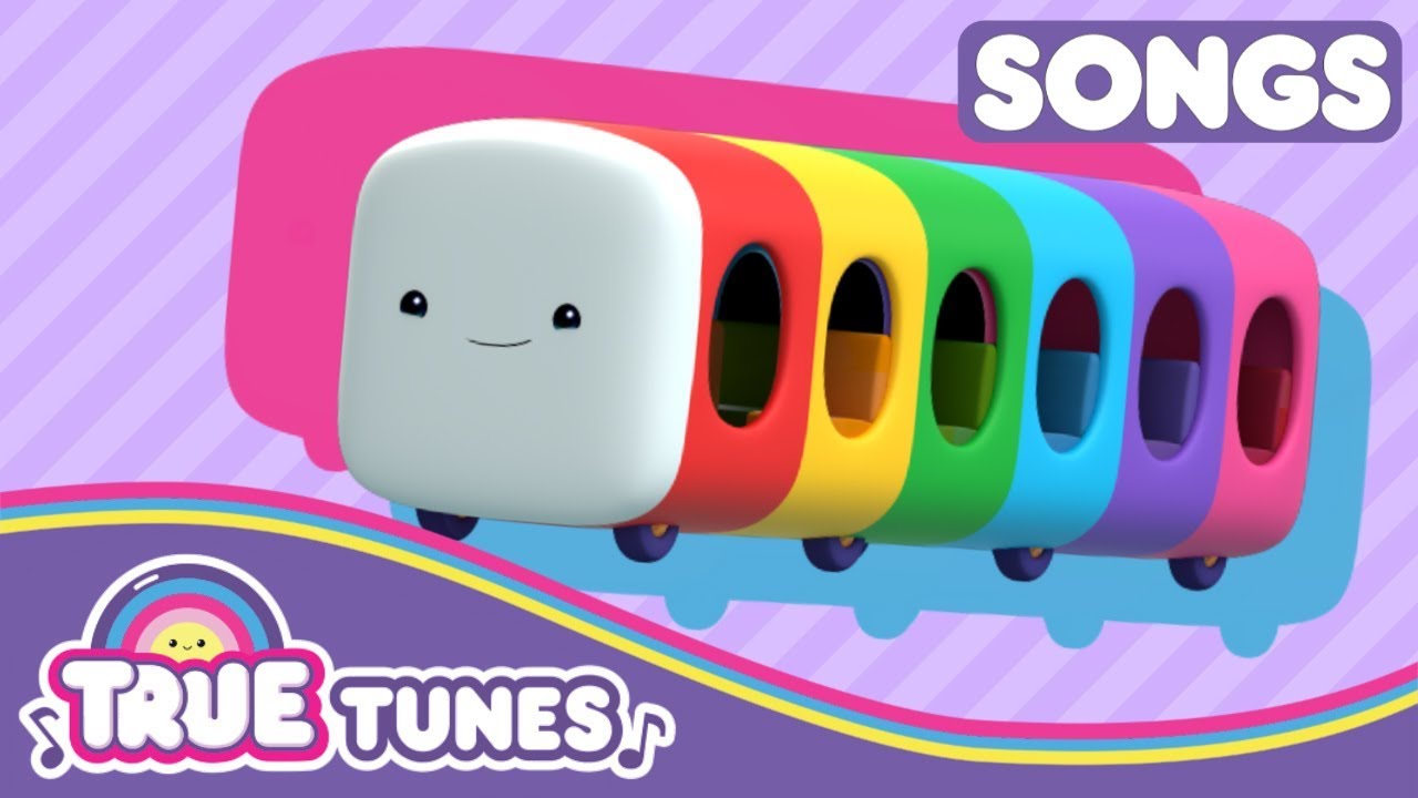 Wheels on the Bus | Wheels on Rainbow Bus | True Tunes | Songs for Kids