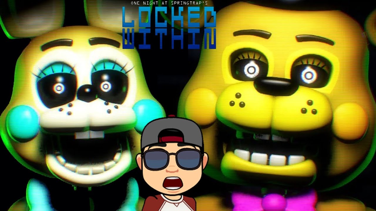 ONE NIGHT AT SPRINGTRAP'S: LOCKED WITHIN | NORMAL MODE, HARD MODE AND EXTRAS | FNAF FAN GAME 2024 |