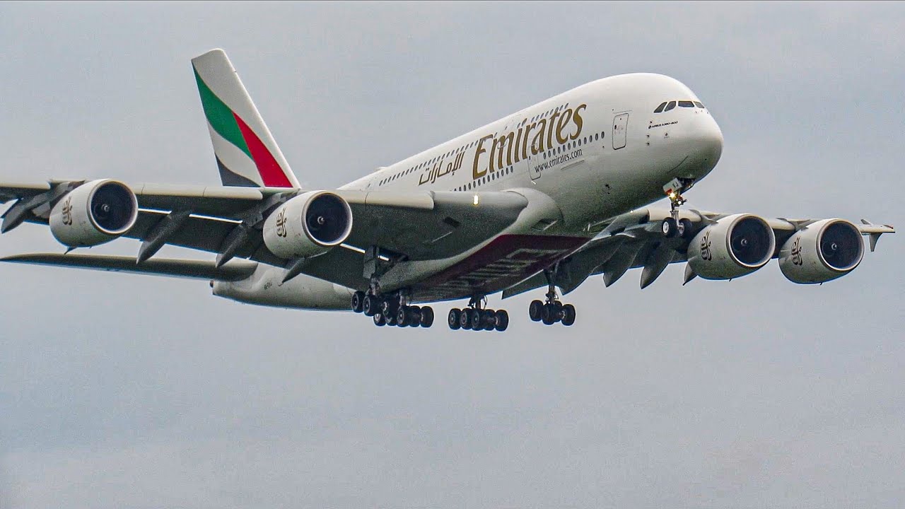 A380 Close Up Landing At Washington Dulles| First Time In A Year