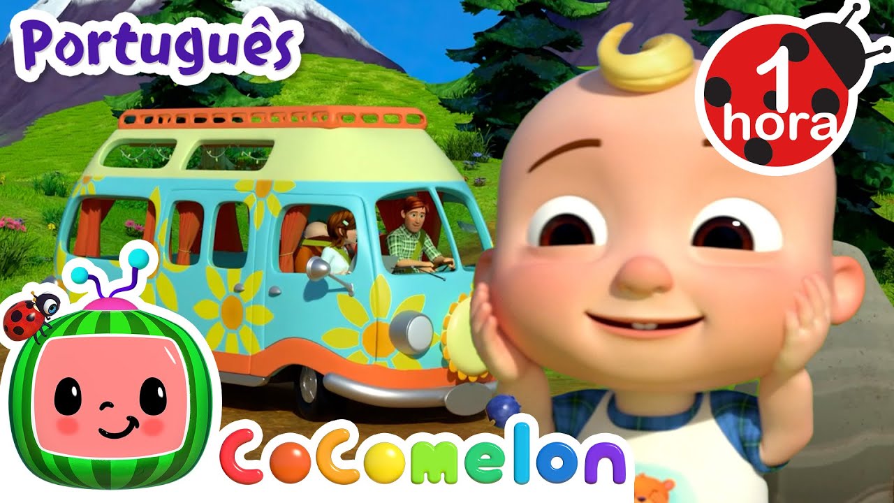 Rodinhas na Kombi! Canção de Viagem | CoComelon Brasil | Desenhos e Músicas Infantis em Português