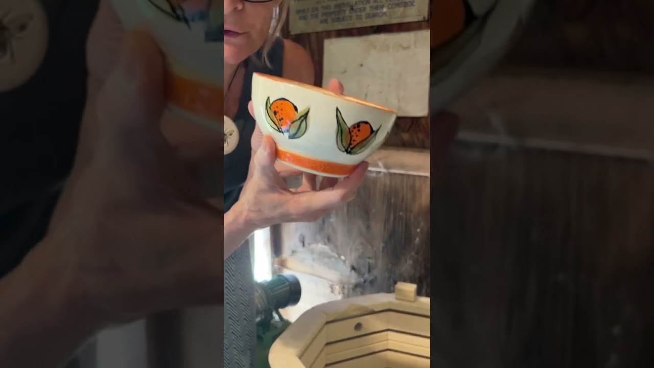 Kiln Opening Hand Painted Pieces! #kilnopening #pottery #handpainted