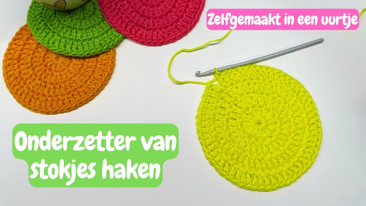 Mijn favoriete makkelijke ronde onderzetter om te haken