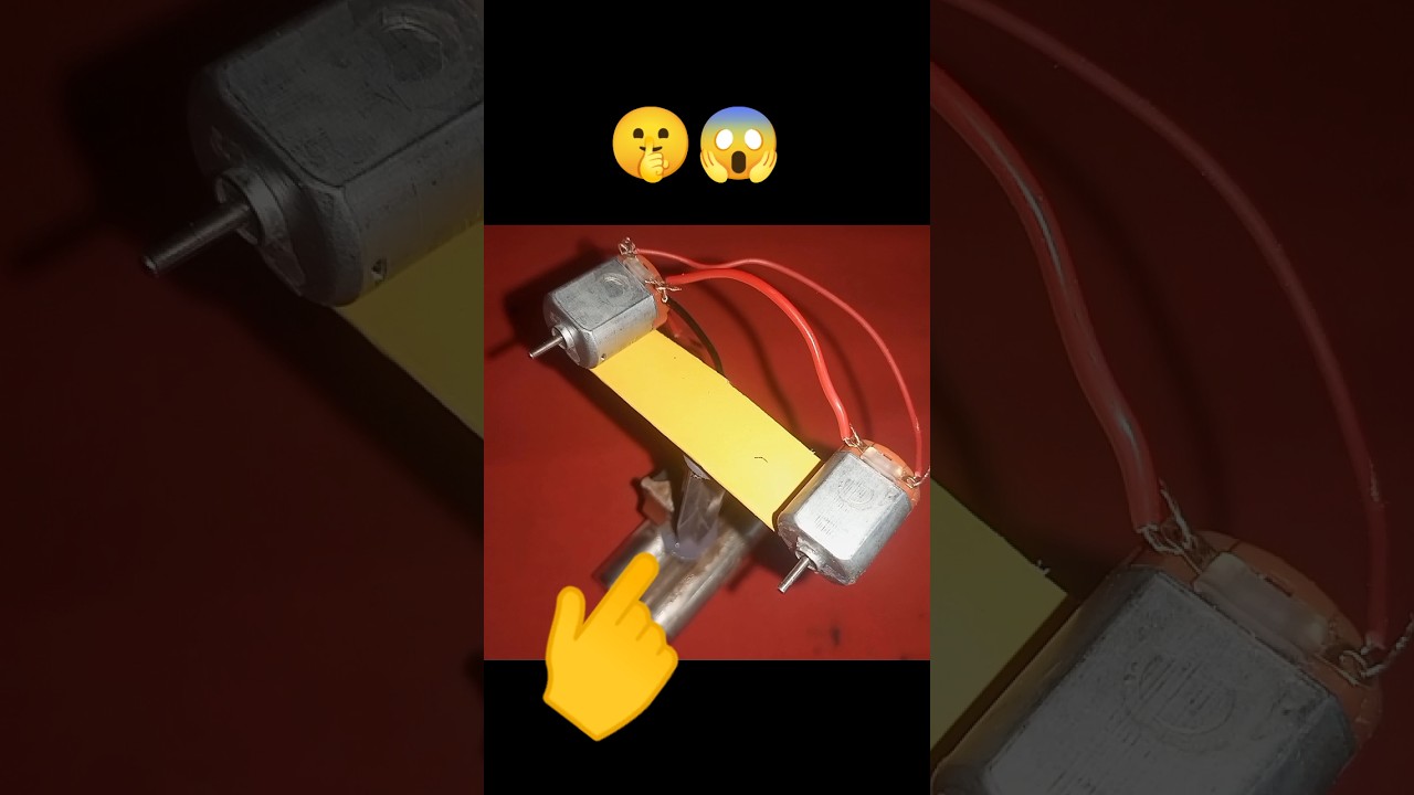 How to make mini fan at home 😍DC motor science experiment ⚡Easy DIY project for shorts 