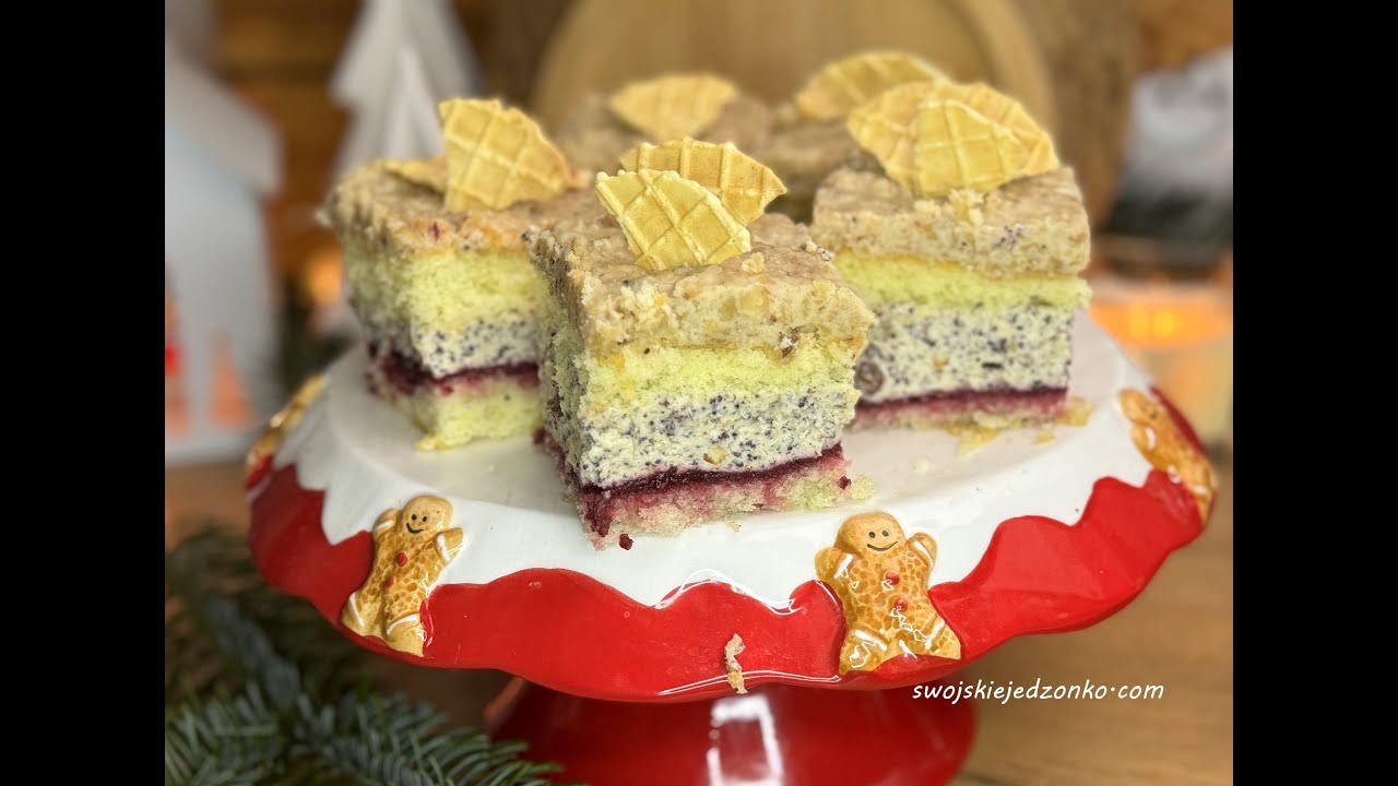 Delicja makowo orzechowa -pyszne ciasto na święta i nie tylko #ciastoorzechowe #domoweciasto