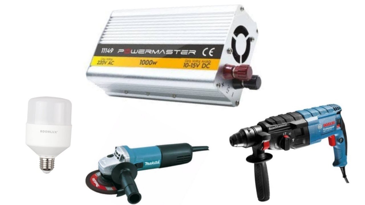 1KW/1000W İNVERTER Neleri Çalıştırır Performans -TEST-