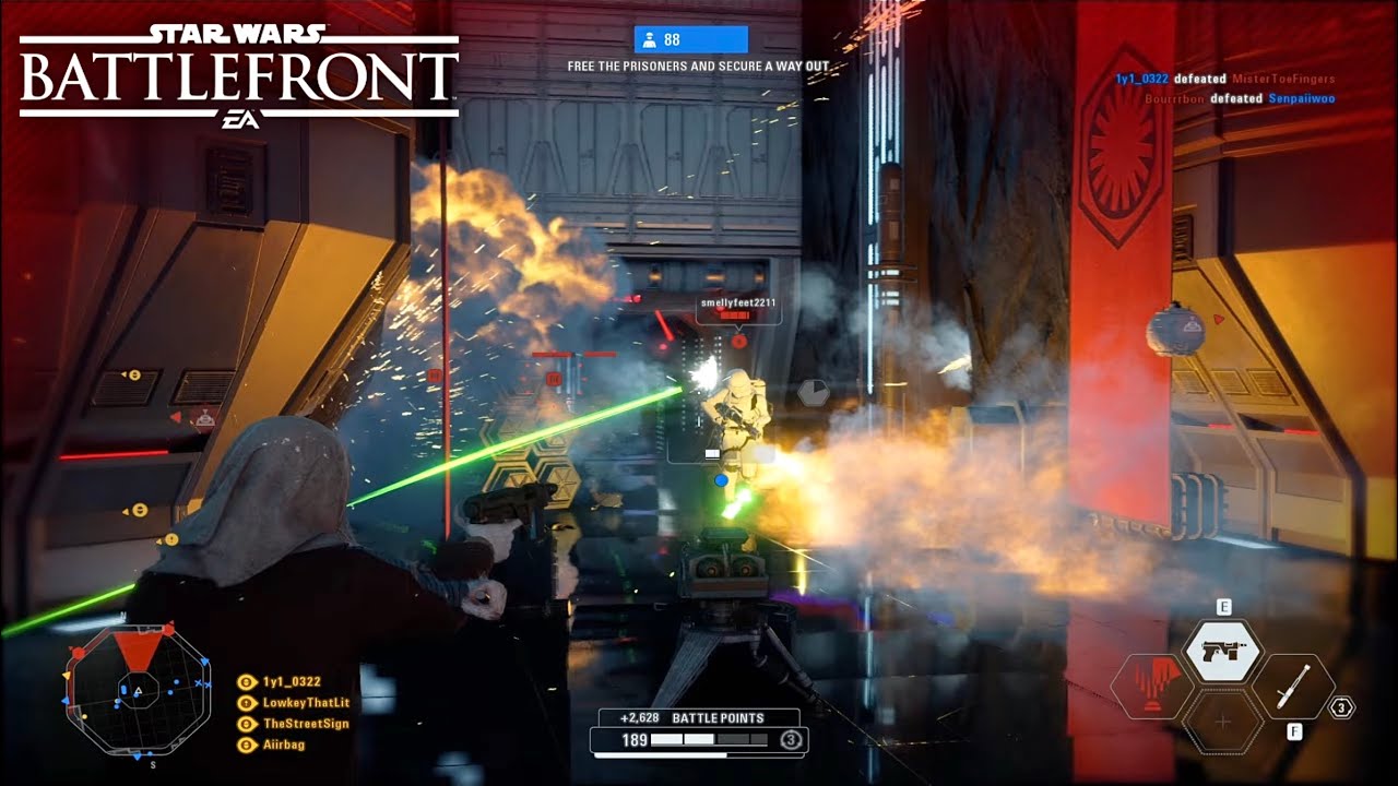 Star Wars Battlefront 2: Galactic Assault Gameplay | Starkiller base