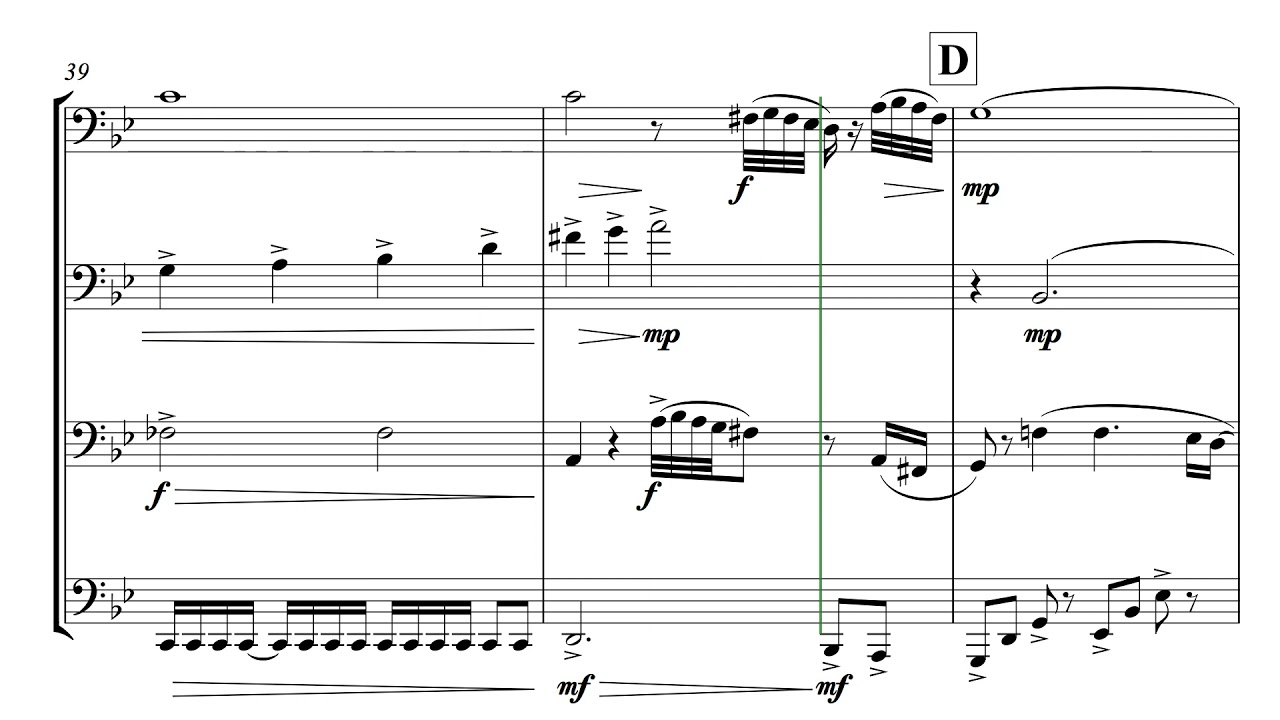 No Time to Die (Bond Theme) for Trombone Quartet