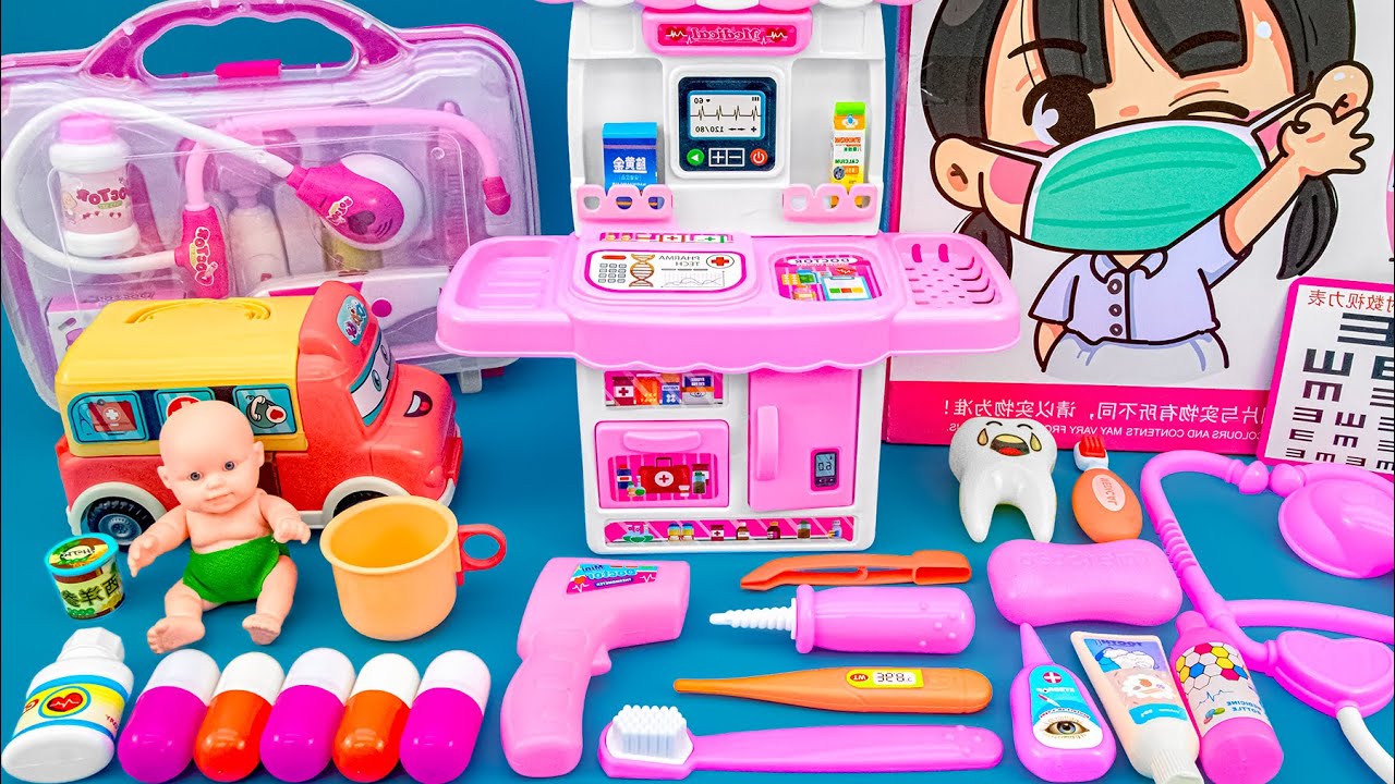 Satisfying with Unboxing Dentist Doctor Play Set, Pretend to Be a Doctor | ASMR Review Toys