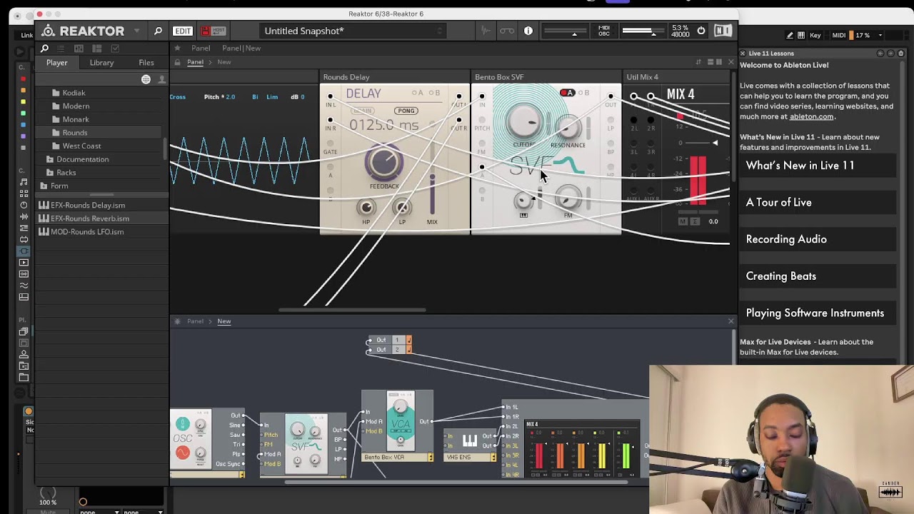 DannyXanderMusic Sound Design: Make a Lo-Fi Lead Synth in  (Reaktor Blocks Quick Build)