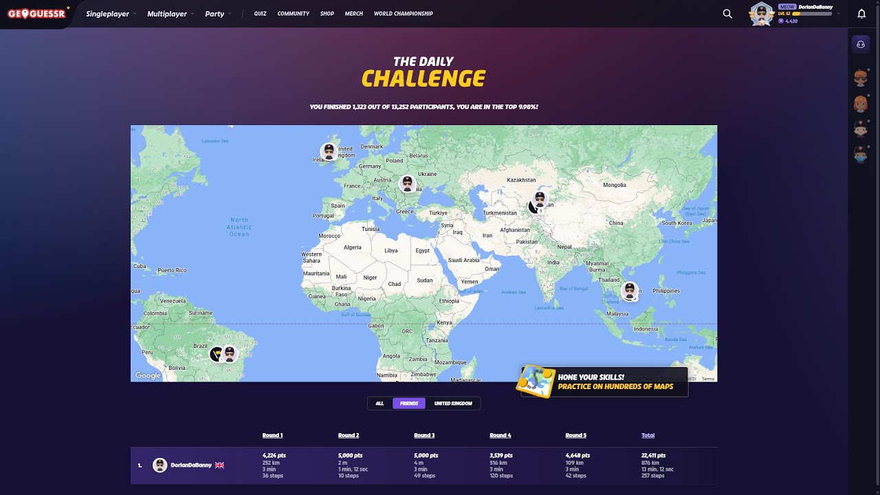 geoguessr daily challenge #1 (21/9/2025)