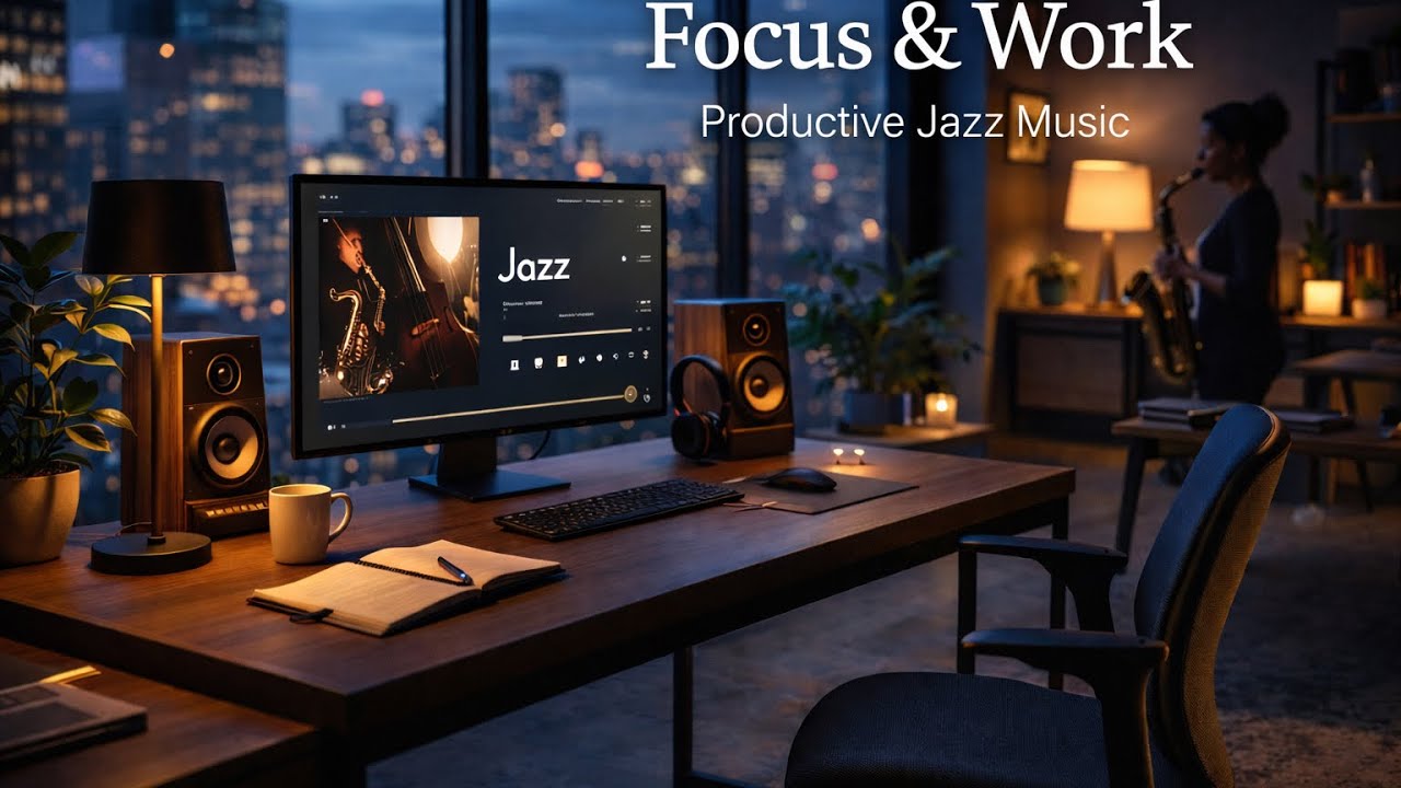 Focus & Work Jazz 🎷 | Productive Jazz Music for Studying, Working, Coding