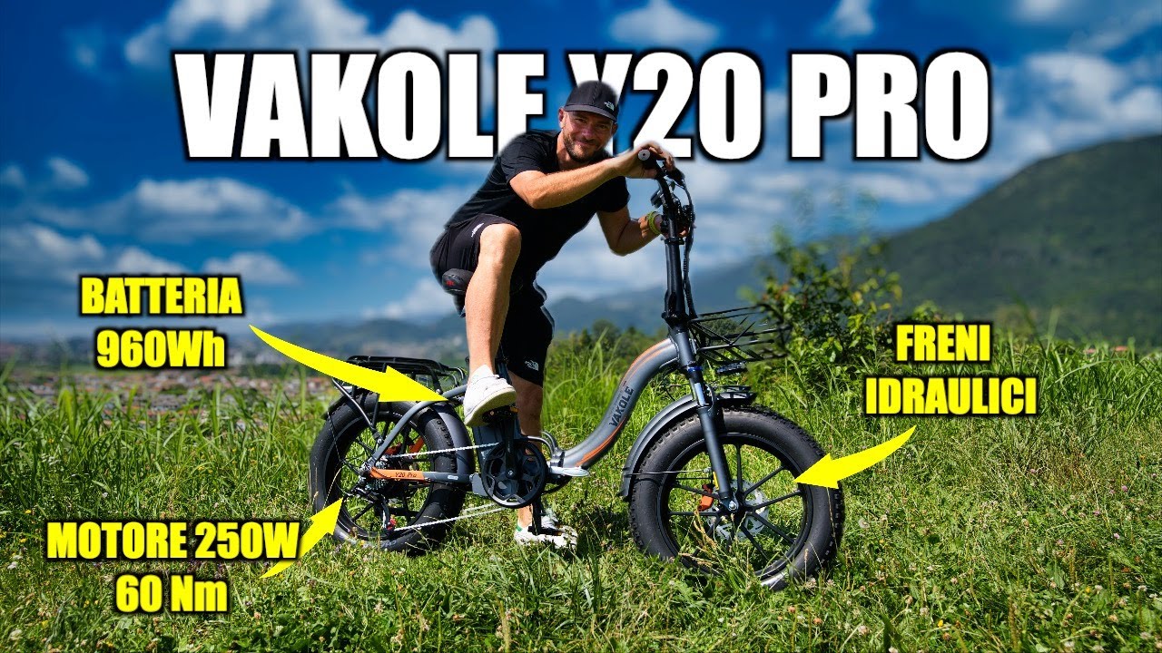 Bici elettrica FAT più COMPLETA e ECONOMICA - VAKOLE Y20 Pro