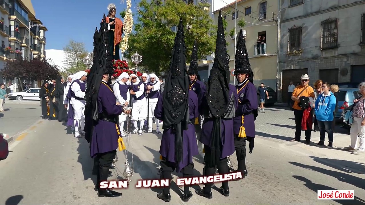 PROCESIÓN DEL VIERNES SANTO EN LOJA CON JESUS NAZARENO Y CORRÍA INCENSARIOS