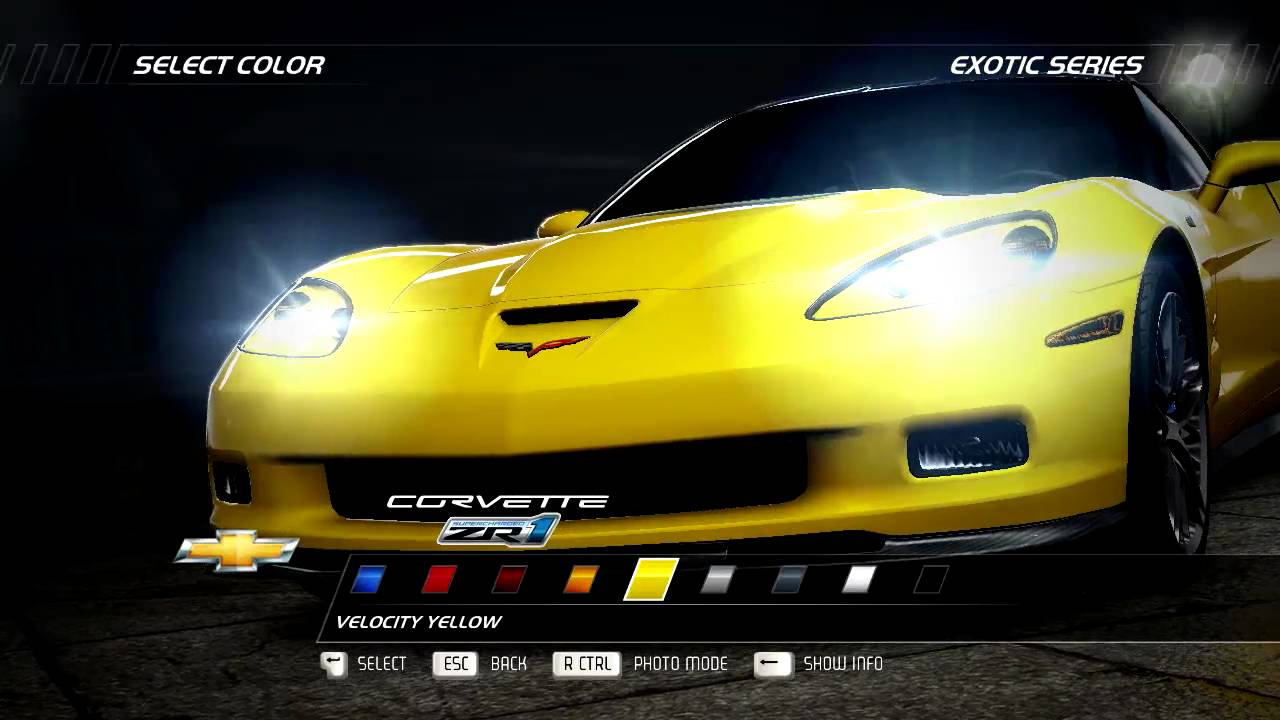 NFS Hot Pursuit - Presenting Corvette ZR1 - Exotic Series