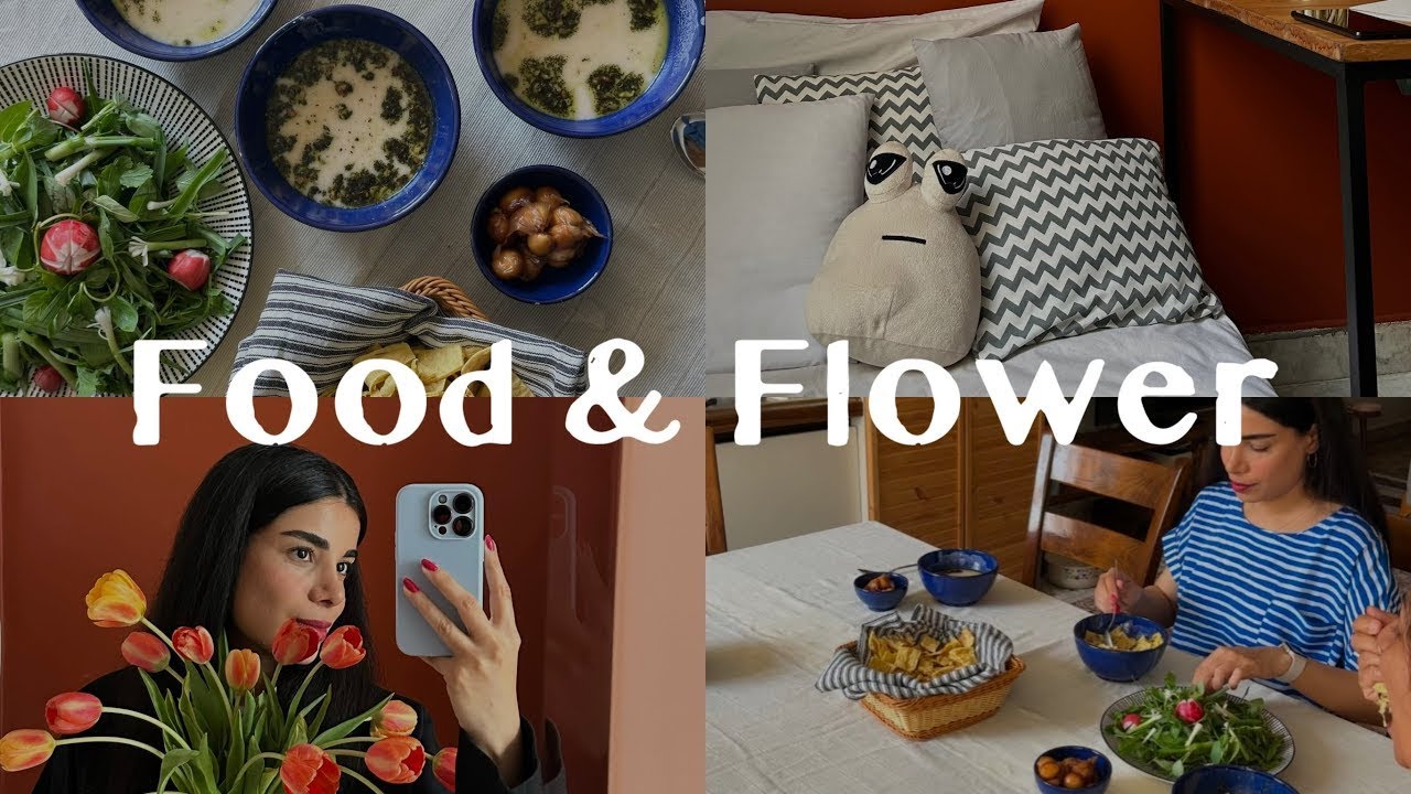 Making Traditional Persian Kaleh Joosh | Tulip Arrangement & Historical Varamin Mosque Vlog