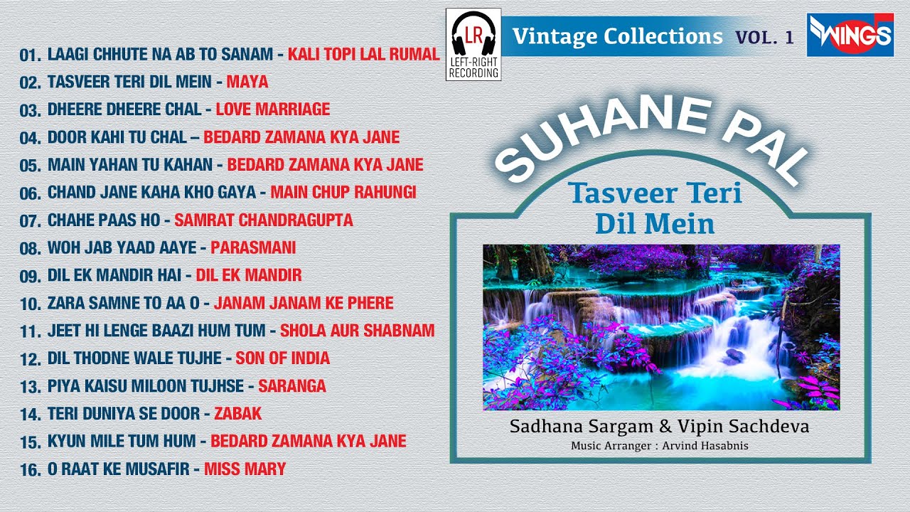 Suhane Pal Vol 1 | Vipin Sachdeva Sadhna Sargam | Tasveer Teri Dil mein |  सुहाने पल @WingsMusic