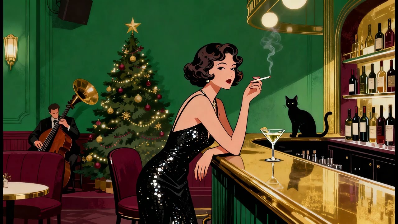 Smoky Warm Jazz Night | 1940s jazz
