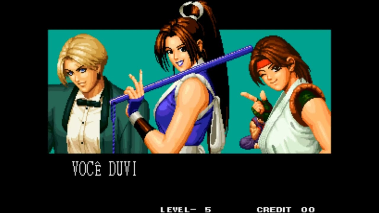 THE KING OF FIGHTERS 95 NEO GEO MVS ARCADE LEVEL 5 WOMEN FIGHTERS TEAM