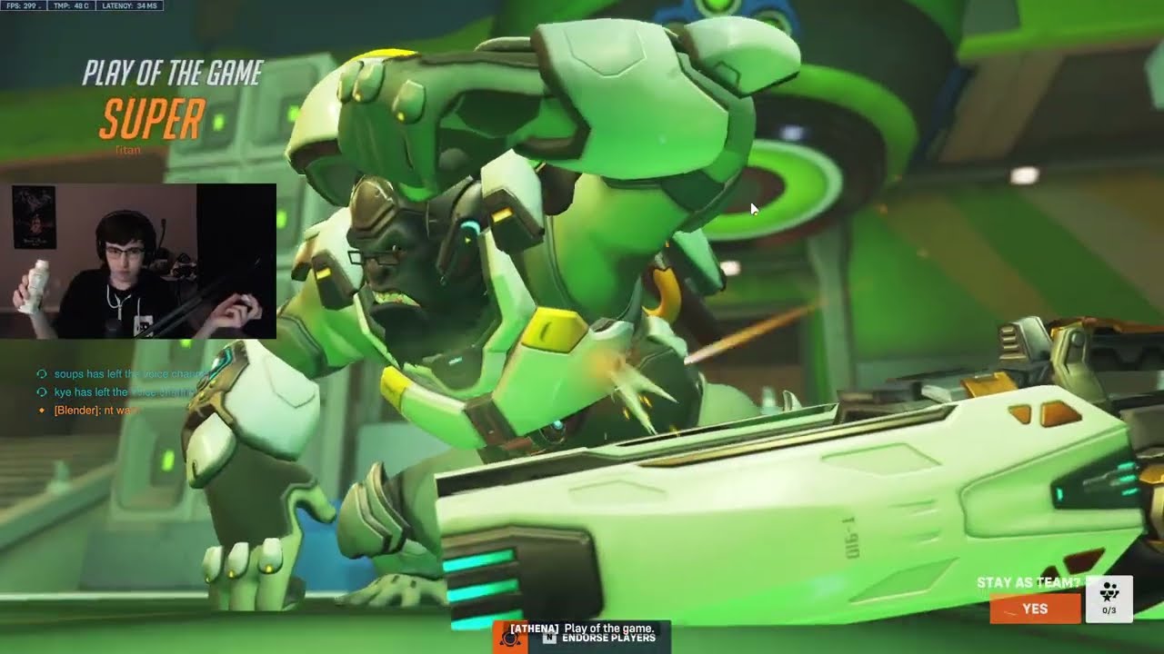 POTG! SUPER WINSTON GAMEPLAY OVERWATCH 2 SEASON 9 TOP 500