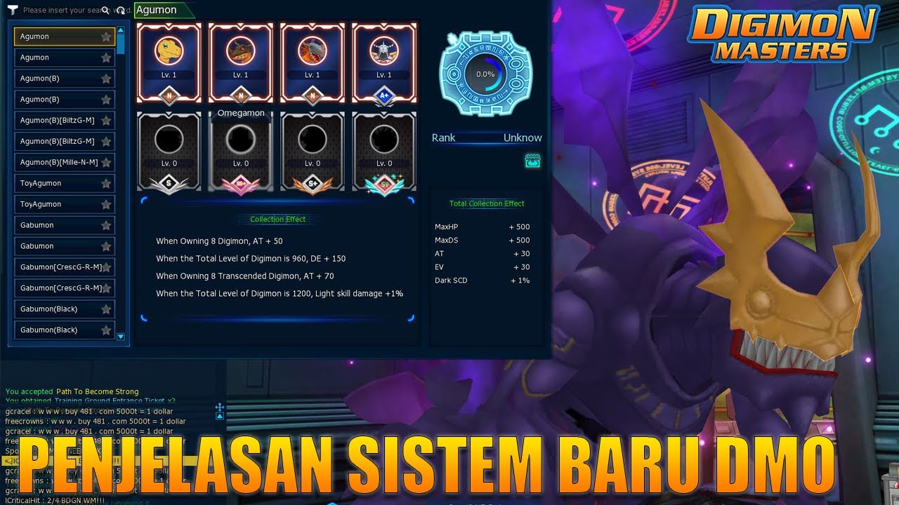 GUIDE / TIPS AND TRICK NEW SYSTEM D-UNIT / UNION SYSTEM / DECK SYSTEM - DIGIMON MASTERS ONLINE