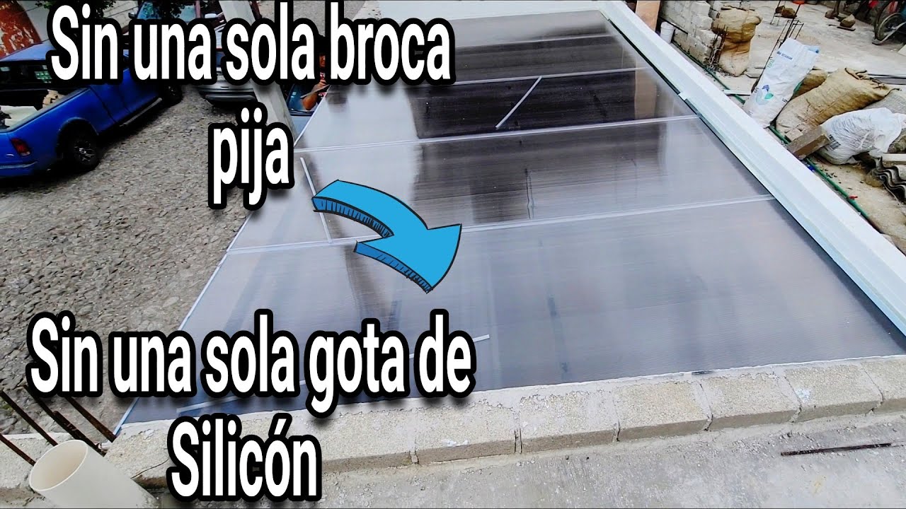 SELLANDO CUBIERTA DE POLICARBONATO ¿¡SIN SILICONA!?
