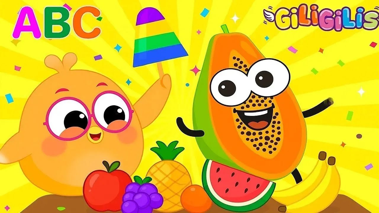 🍇 Learn Fruits, Colors & ABC 🎵 Giligilis Happy Songs for Smart Kids 🌈 Sing, Dance & Smile! ✨