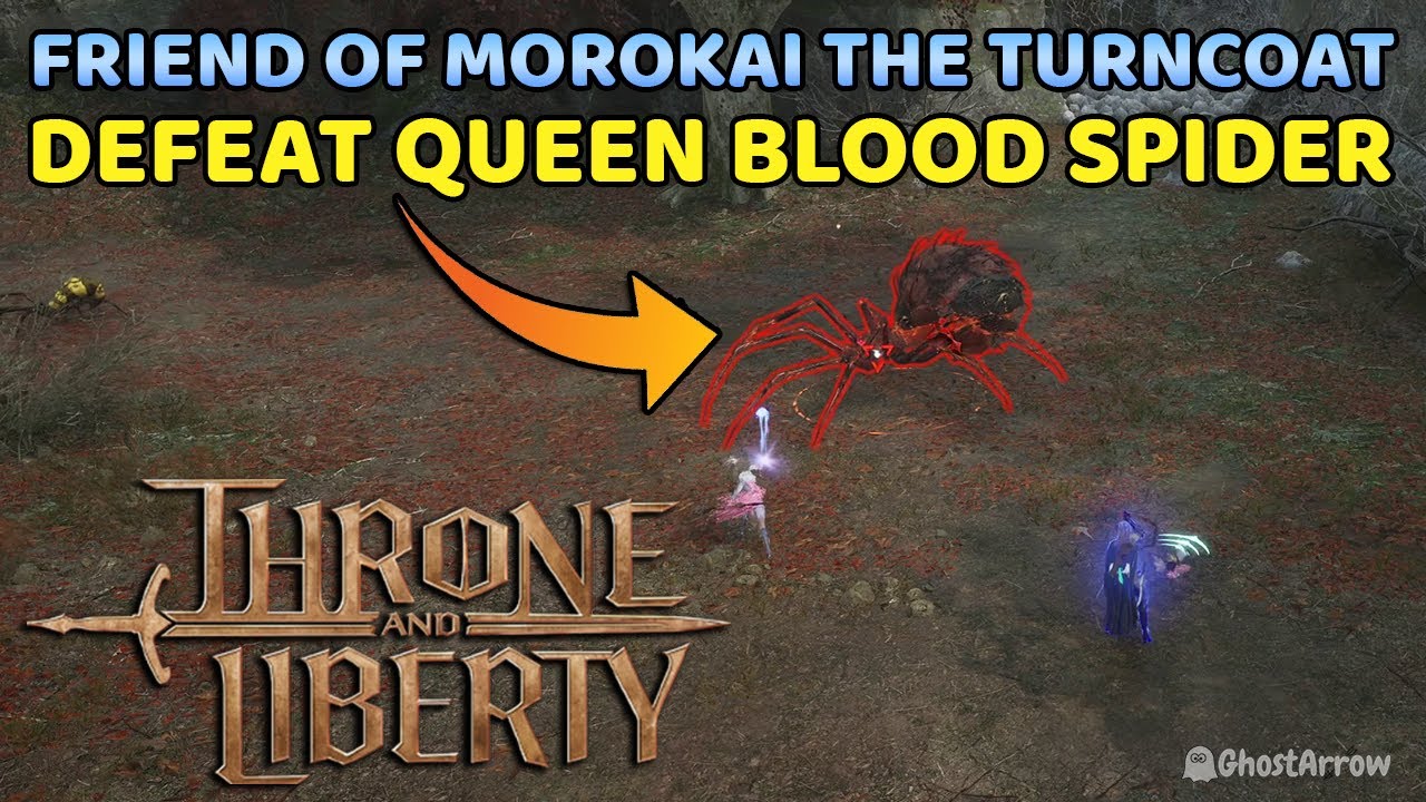 Collect a page and Defeat Queen Blood Spider - Friend of Morokai the Turncoat | Throne and Liberty