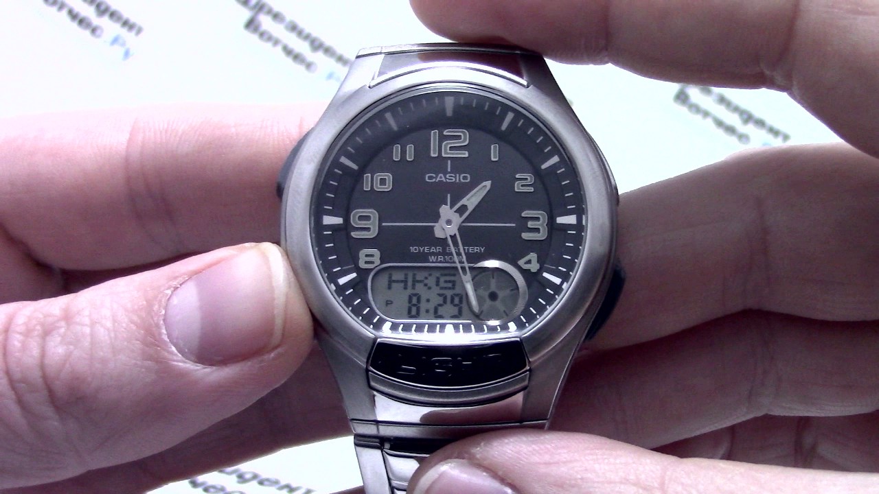 Часы Casio Illuminator AQ-180WD-1B - Видео обзор и инструкция от PresidentWatches.ru