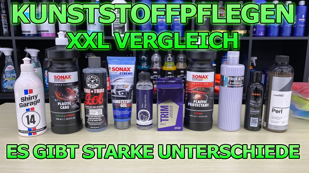 ES GIBT ENORME UNTERSCHIEDE! 10 Kunststoffpflegen im Vergleich - Kunststoff auffrischen Teil 1
