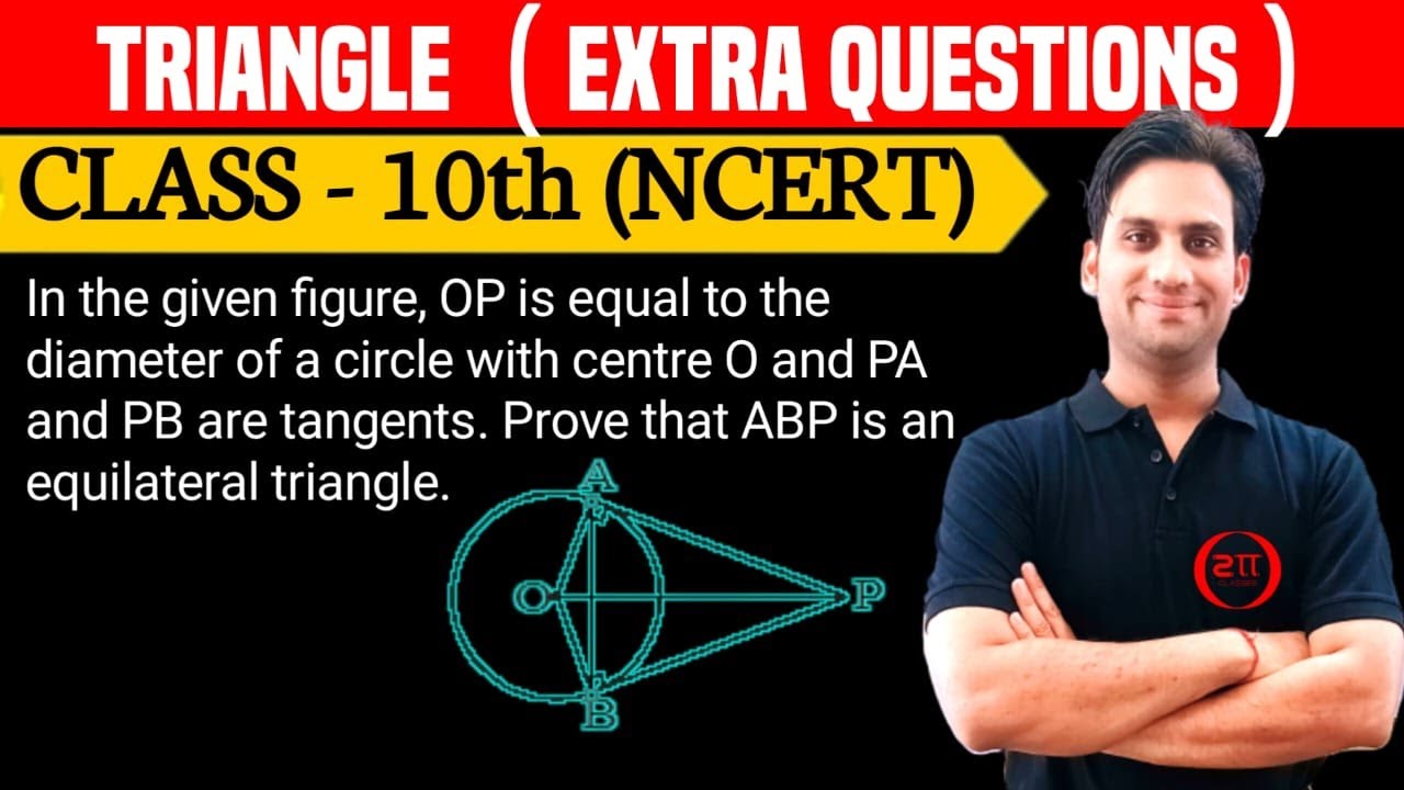 In the given figure, OP is equal to the diameter of a circle with centre O and PA and PB are tangent