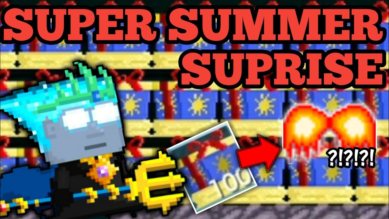 Hoki  Parah!!! Gua  dapat  Phoenix Wing dari  buka  100 Super summer Surprise  | GROWTOPIA