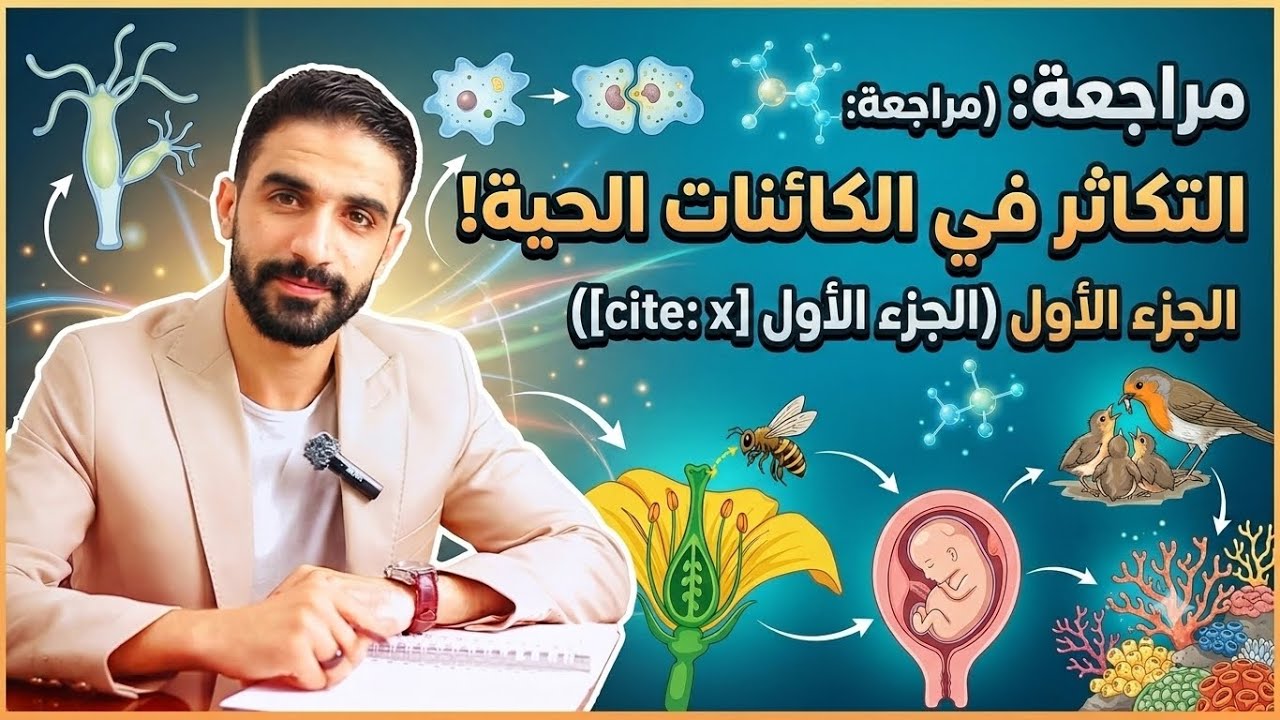 مراجعة فصل التكاثر للصف الثالث الثانوي 2025 الجزء الاول