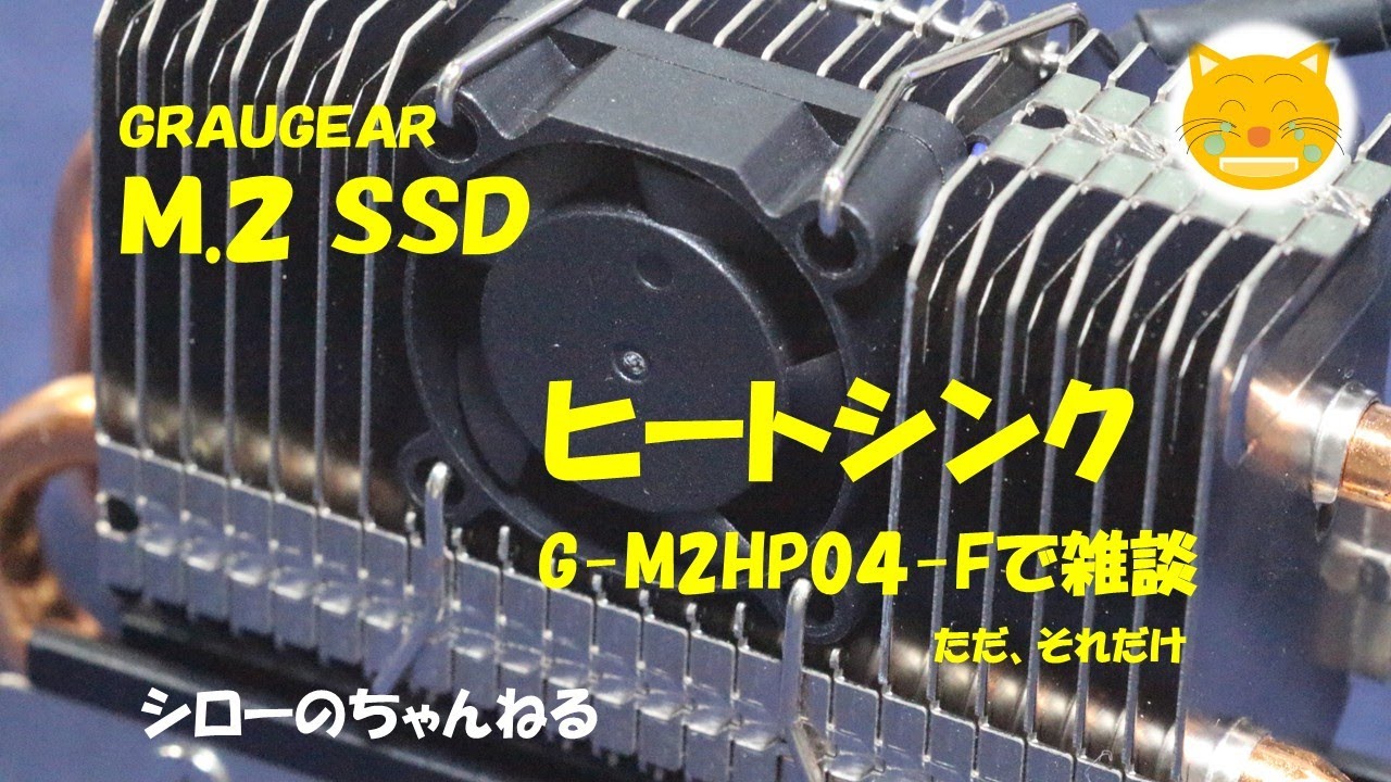 GRUGEAR M.2 SSD用ヒートシンク、Heat Pipe Coolerでアレコレ（G-M2HP04-F）
