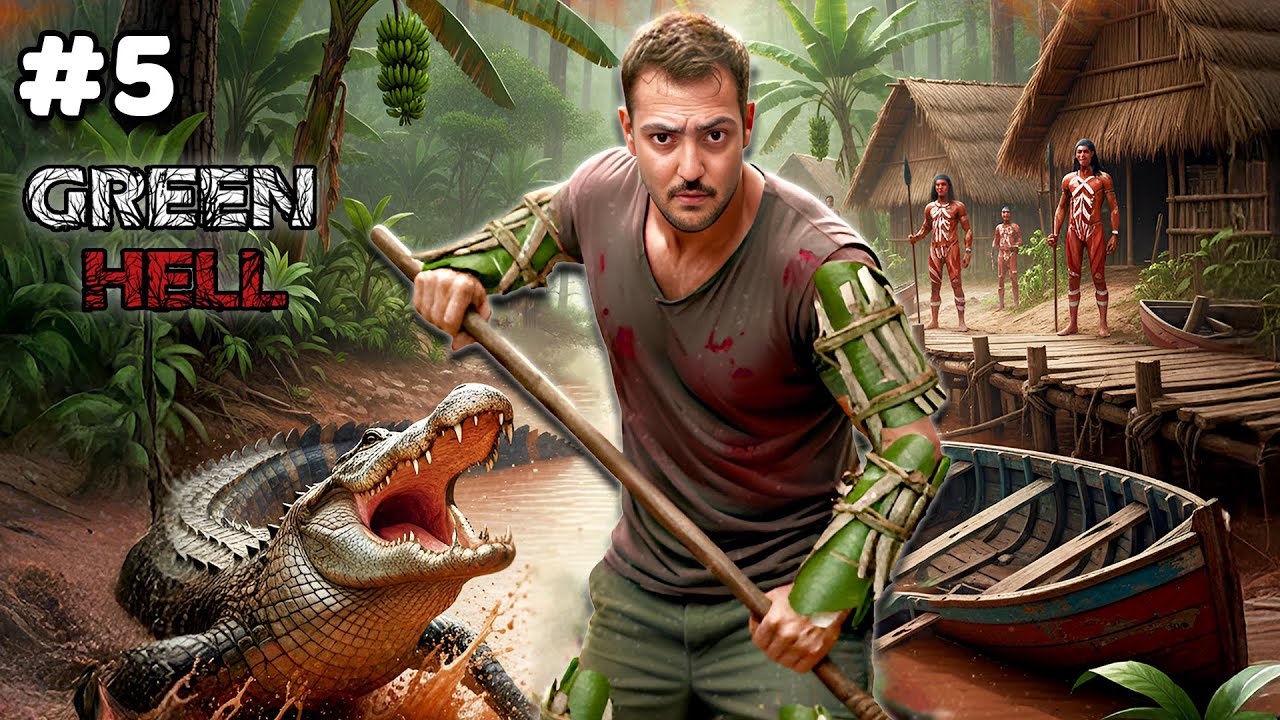 I Found a Giant Crocodile That Hunted Me Down | Green Hell EP 05