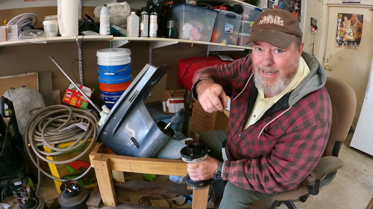 Removing the Prop Shaft from a Yamaha F225 lower unit.