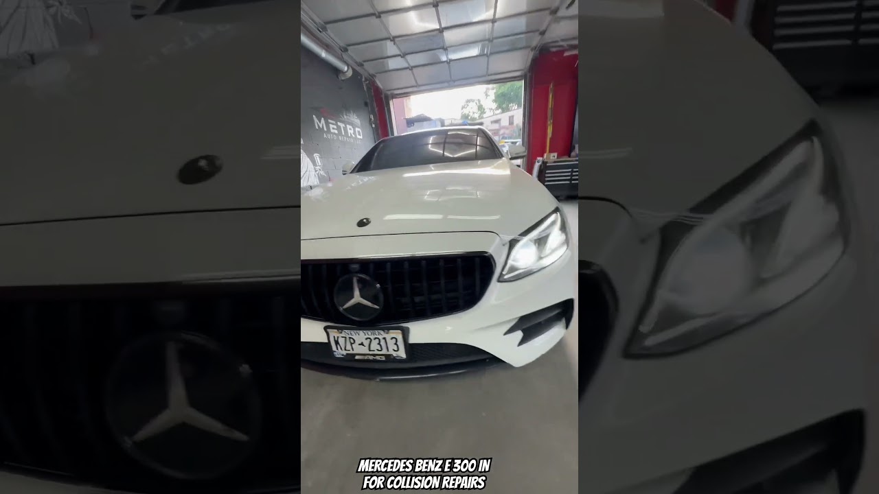 Mercedes Benz E 300 in for Collision Repairs #mercedes #mercedesbenz #e300 #e300amg
