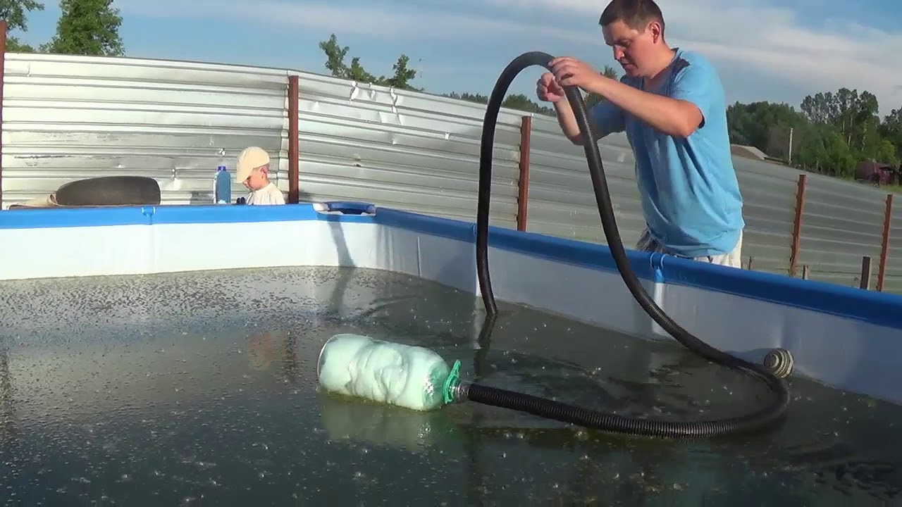 Как в БАССЕЙНЕ из БОЛОТА сделать ЧИСТУЮ ВОДУ при помощи ПЕРЕКИСИ ВОДОРОДА